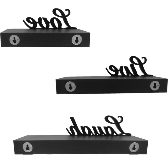 Floating Shelves Wall Mounted,Love,Live,Laugh,Set of 3,Wall Decor - Picture 5 of 8